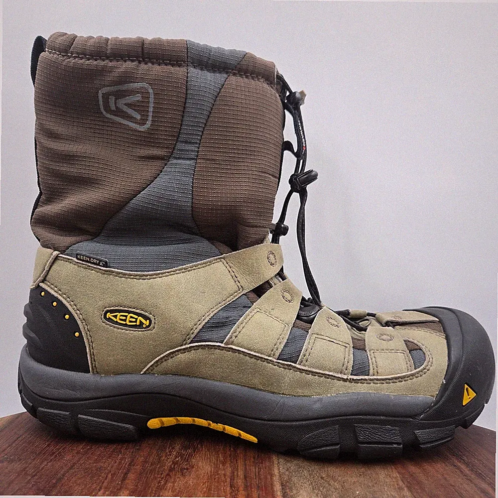 Keen Winterport II Boots Men's 13 Tan Brown Waterproof Insulated Winter Hiking