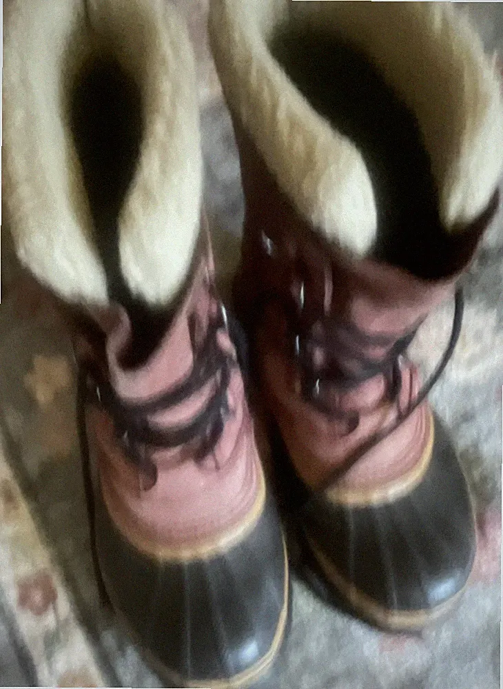 Sorel Women's Mid-Calf Snow Boots Faux Fur Lined Lace Up Brown Black Leather
